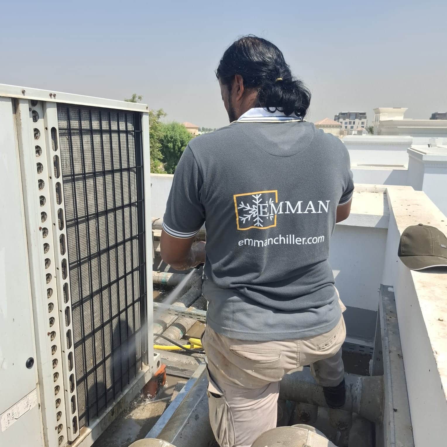 Chiller maintenance work
